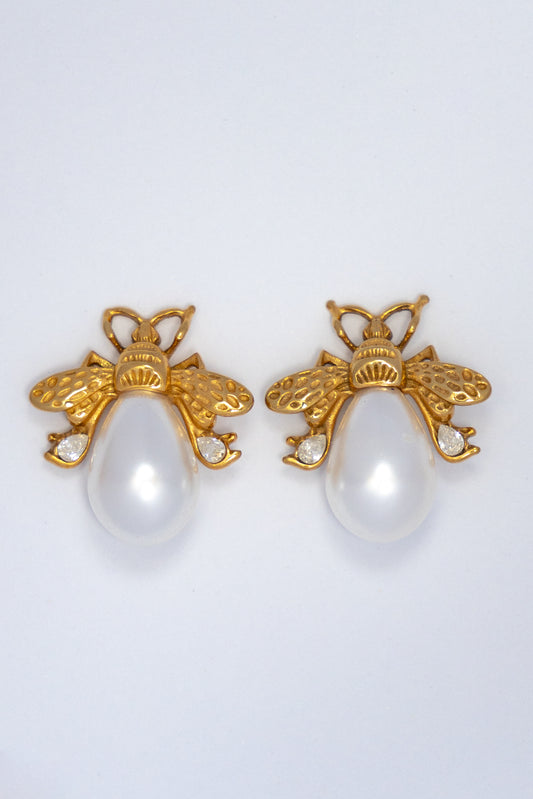 Golden Bee Earrings